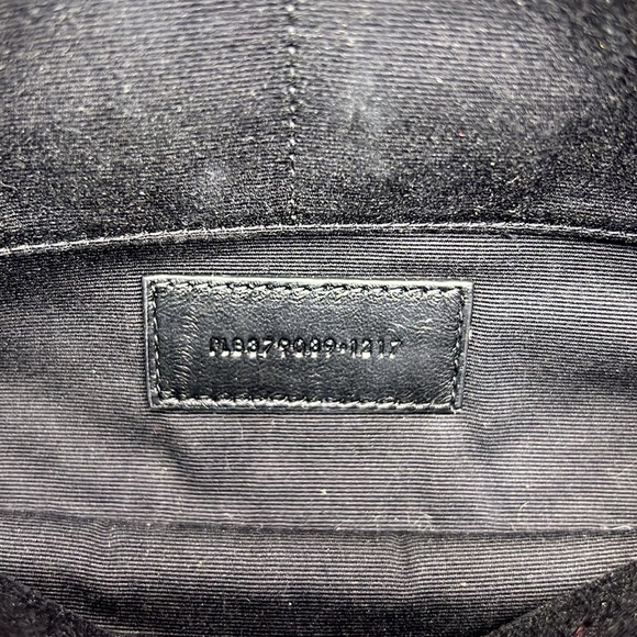 SAINT LAURENT YSL MONOGRAM ROUGE EROS MATELASSE CALFSKIN WRISTLET POUCH/CLUTCH - Picture 12 of 16